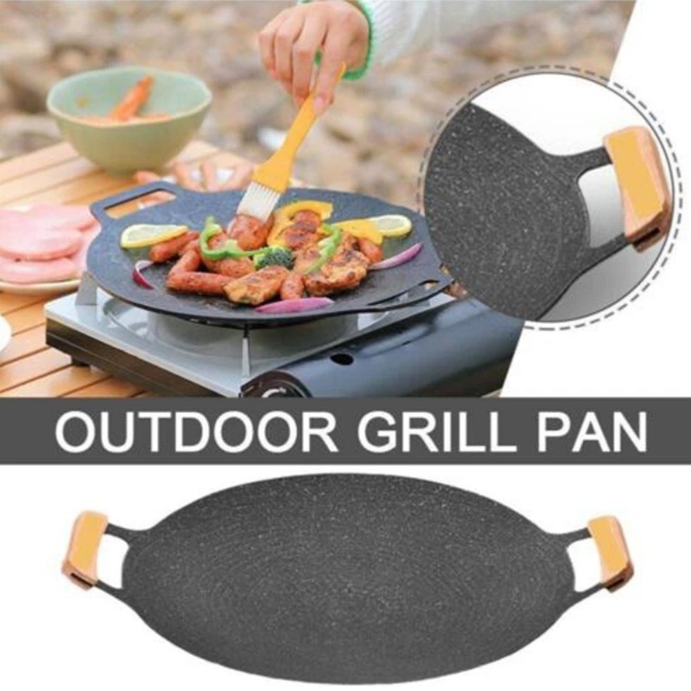 Korean Bbq Grill - 30/32/34/36/38cm 한국식 바비큐 그릴 팬 내열