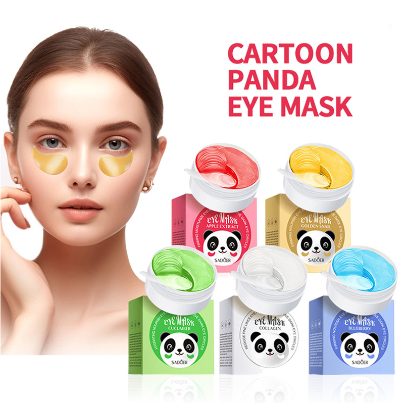 Sheet Mask Collagen - 60pcs SADOER 크리스탈 콜라겐 아이 마스크