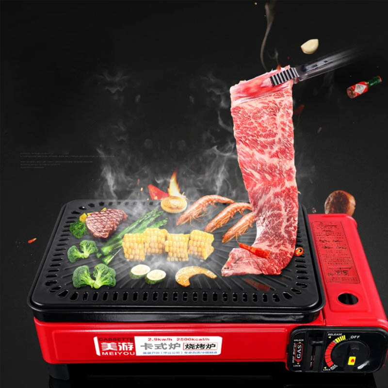 야외용 휴대용 가스 바베큐 그릴 한국식 카세트 스토브  - Korean Bbq Grill 리뷰 및 가격